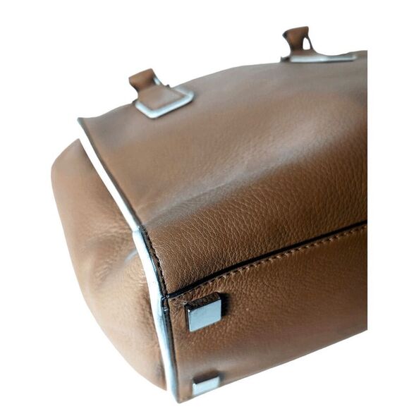 MICHAEL KORS Audrey Brown Leather Satchel - Picture 8 of 11